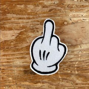 Mickey glove iron on patch